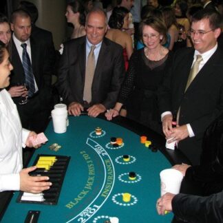 black jack table casino rental houston