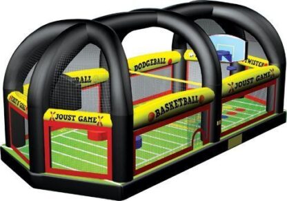 all in one sports arena dodgeball joust twister