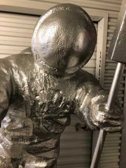 Close up of the Moon Man Statue