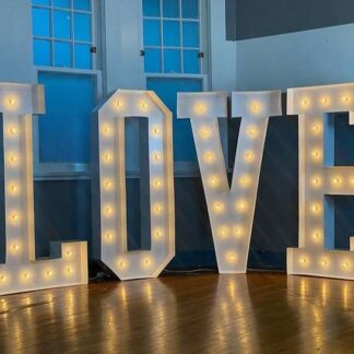 Love marquee letters rental