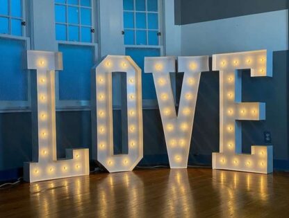 Love marquee letters rental
