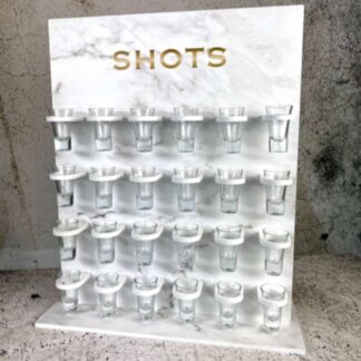 Shot glass wall stand