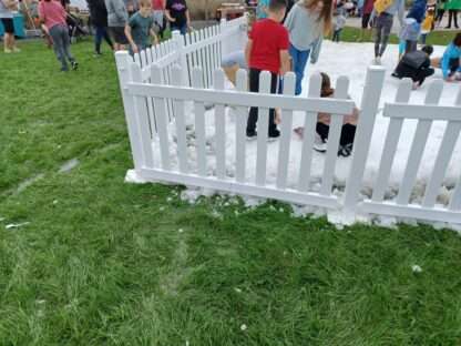 white picket fencing for events