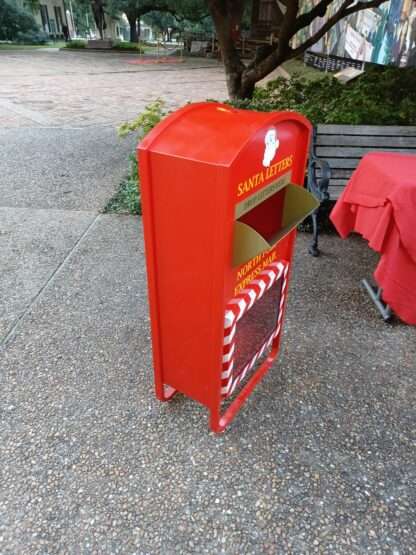 Santa letters mailbox side view